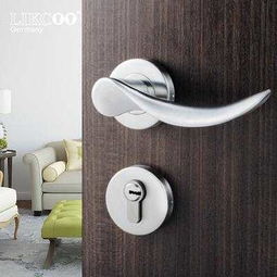 likcoo 左内左外右内右外拉丝不锈钢锁室内门锁大门双锁舌 SH003A 锁具全方位解析